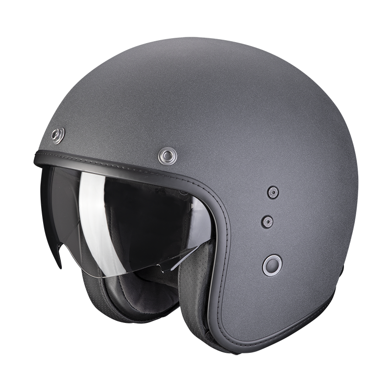 Image of Scorpion Belfast Evo Graphite Dark Grey Jet Helmet Size XS EN