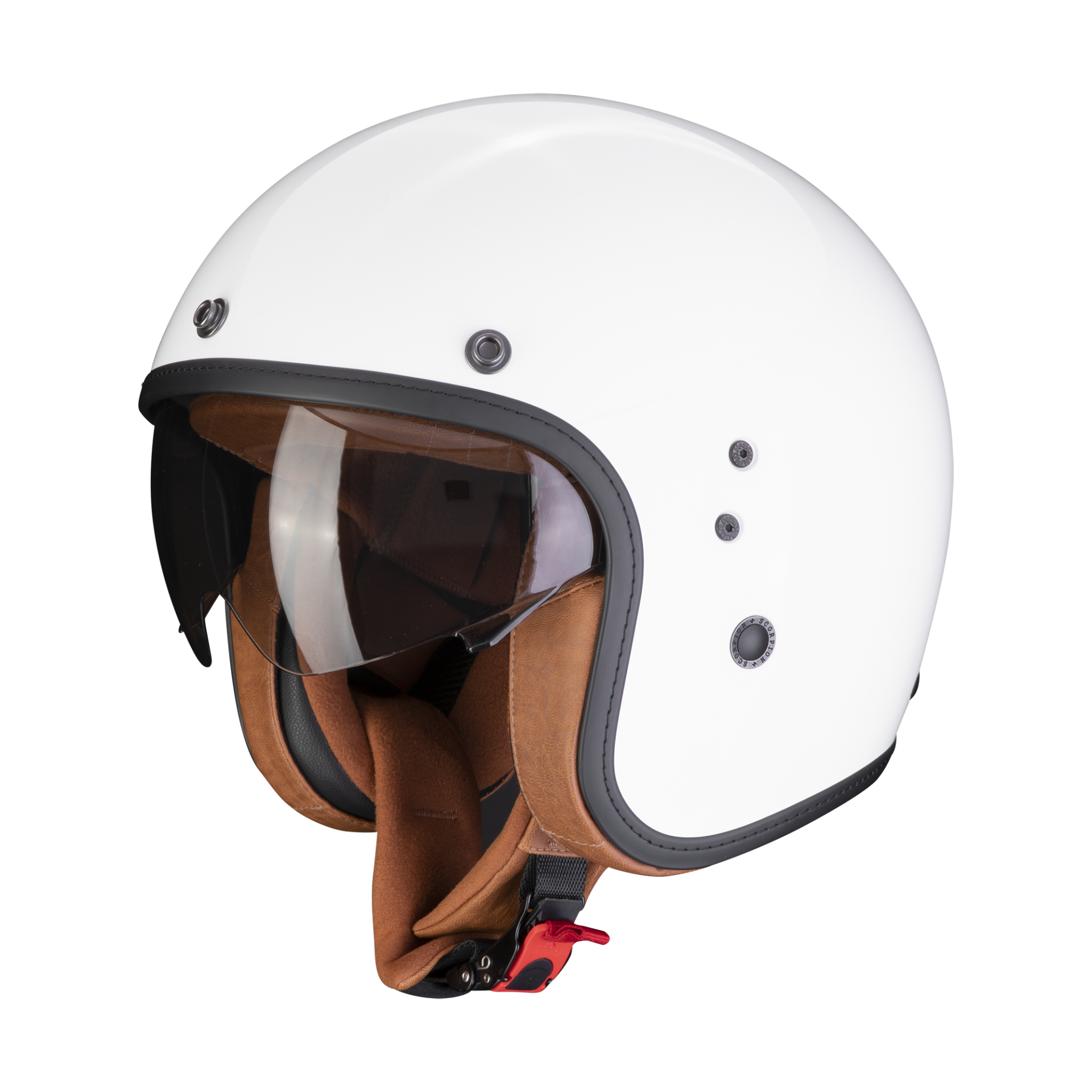 Image of Scorpion Belfast Evo Luxe White Jet Helmet Size M EN