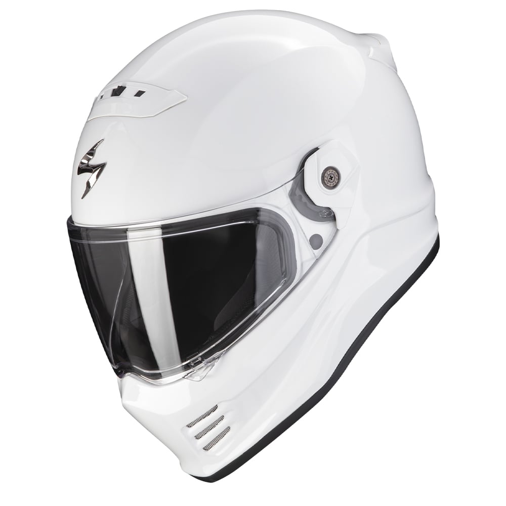 Image of Scorpion Covert FX Solid White Full Face Helmet Size 2XL ID 3399990111757