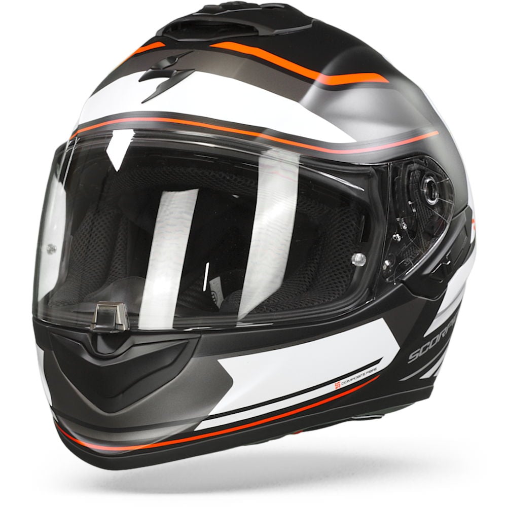 Image of Scorpion EXO-1400 Air Vittoria Matt Black-White Full Face Helmet Talla XS
