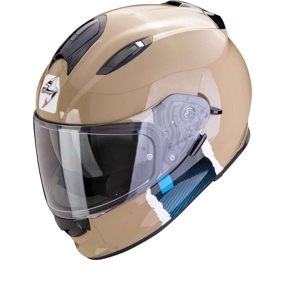 Image of Scorpion EXO-491 Code Sand-Blue Integralhelm Größe XS