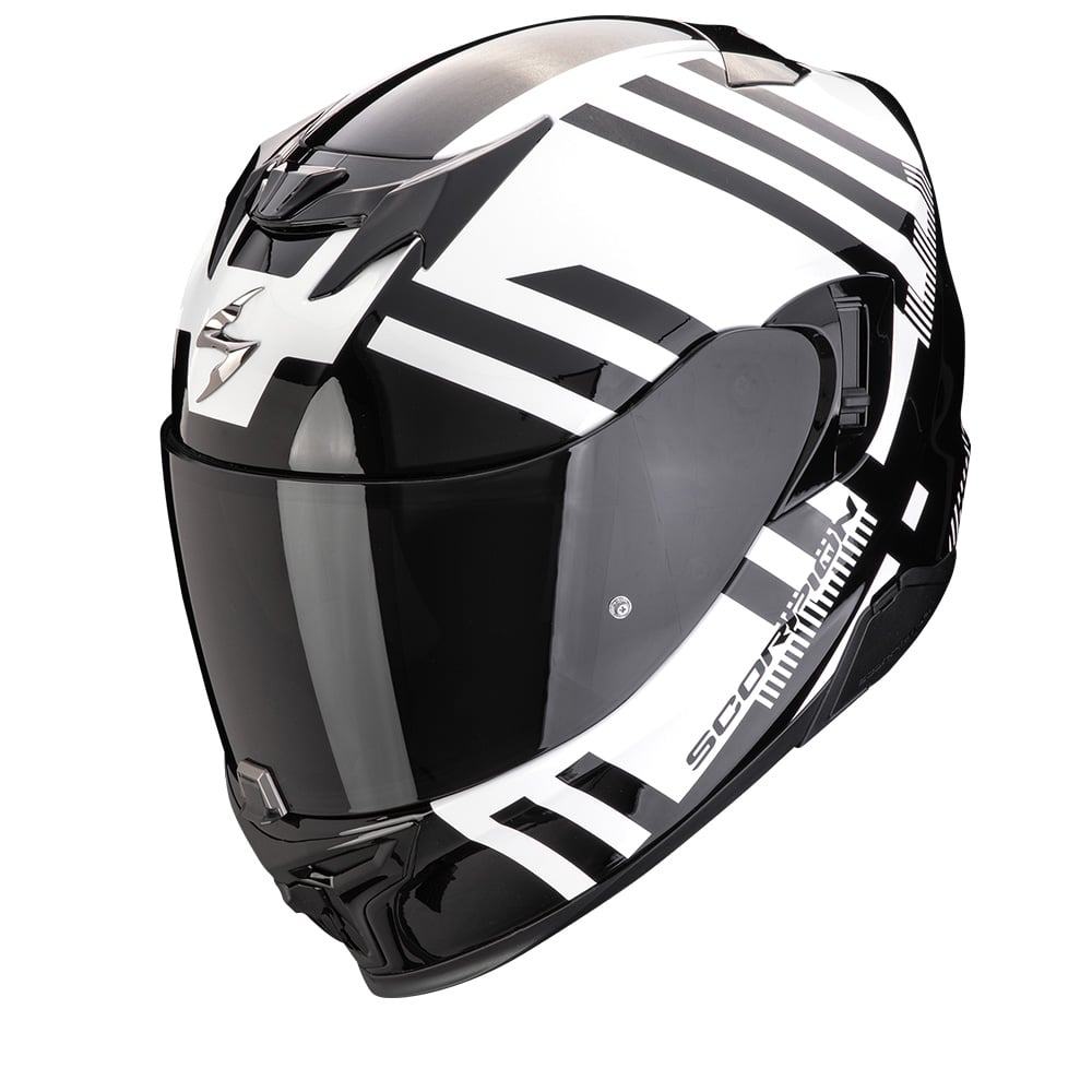 Image of Scorpion EXO-520 Evo Air Banshee Pearl White-Black Integralhelm Größe L