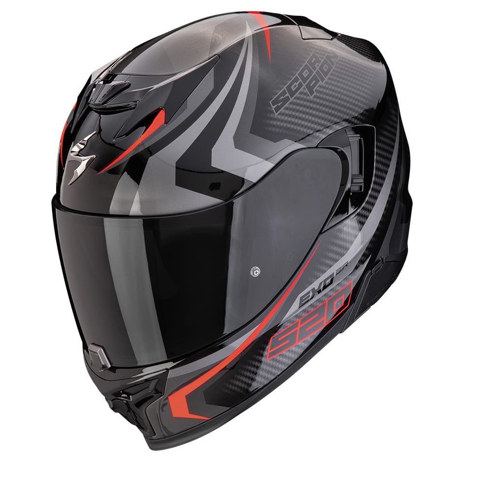 Image of Scorpion EXO-520 Evo Air Terra Black-Silver-Red Casque Intégral Taille L