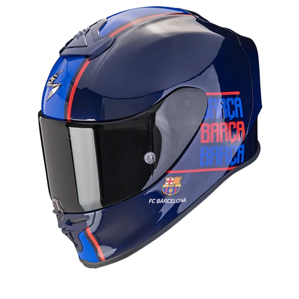 Image of Scorpion EXO-R1 Evo Air FC Barcelona Blue Red Blue Full Face Helmet Size XL EN