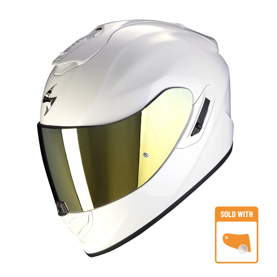 Image of Scorpion Exo-1400 Evo Air Solid Pearl Blanc Casque Intégral Taille 2XL