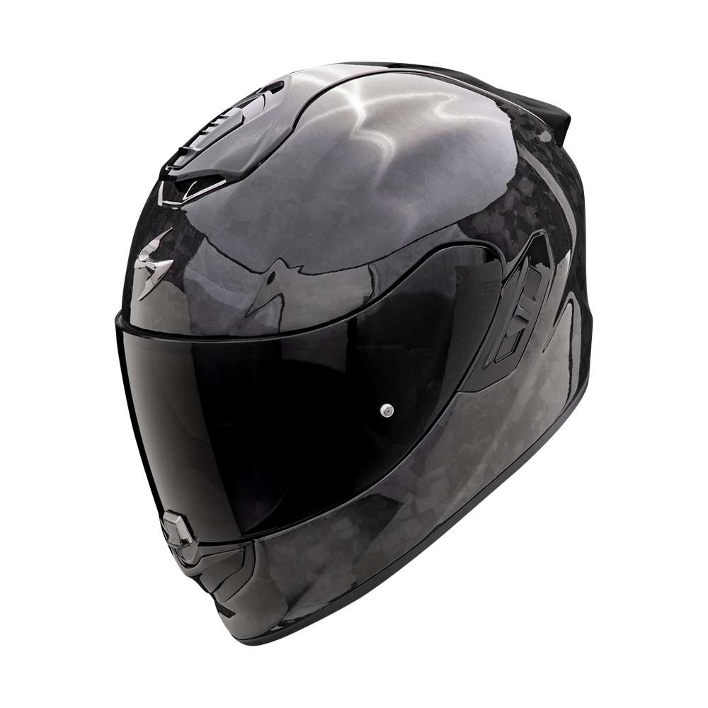 Image of Scorpion Exo-1400 Evo II Air Onyx Carbon Solid Black Full Face Helmet Size 2XL EN
