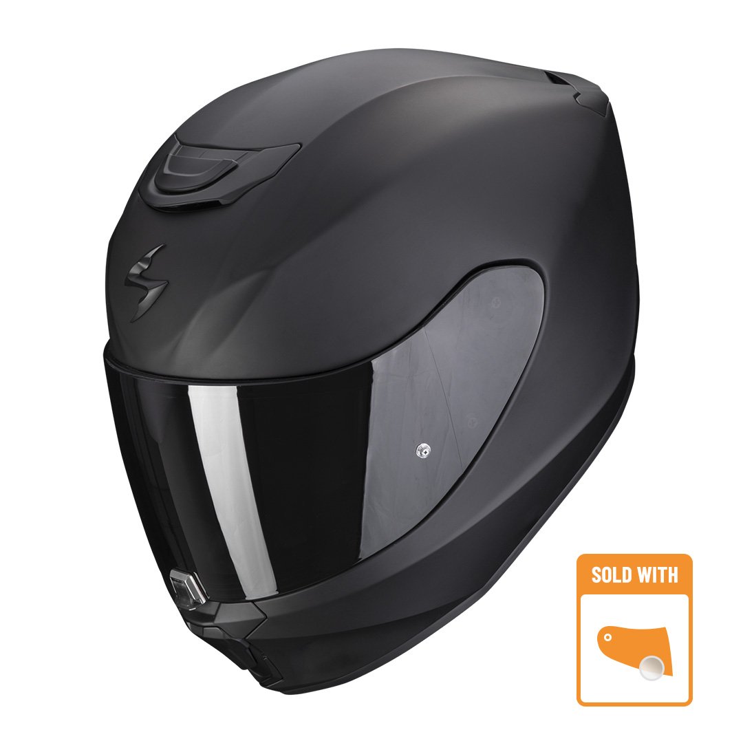 Image of Scorpion Exo-391 Solid Matt Black Full Face Helmet Size M EN