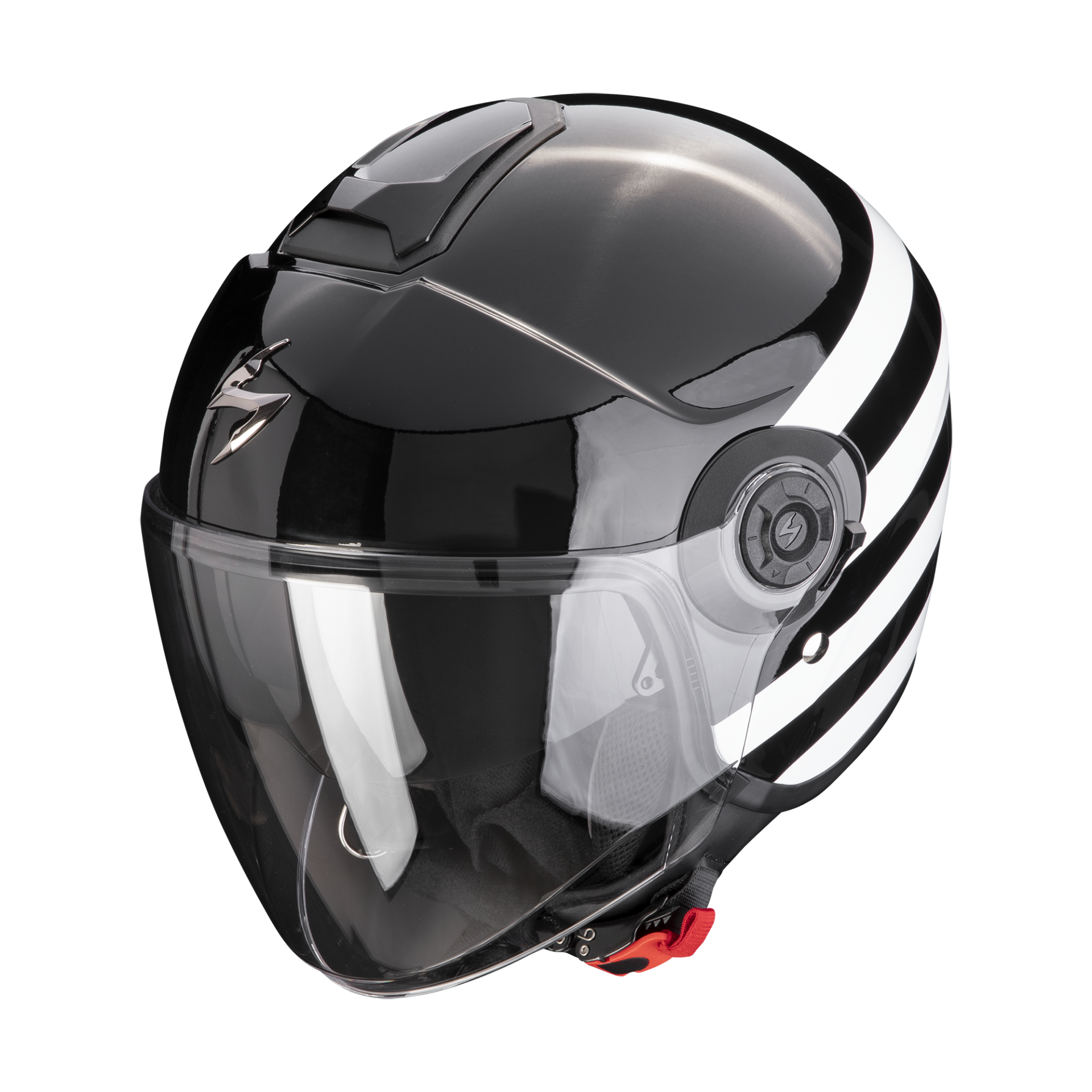 Image of Scorpion Exo-City II Bee Black-White Jet helmet Talla M