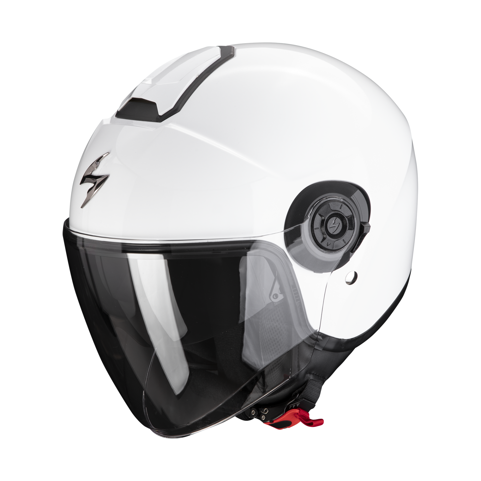 Image of Scorpion Exo-City II Solid White Jet Helmet Size S ID 3399990110033
