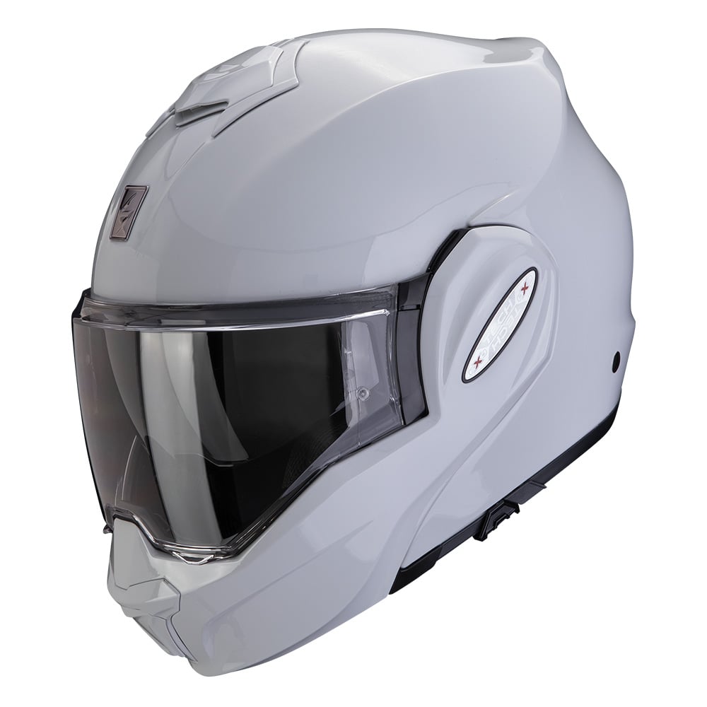 Image of Scorpion Exo-Tech Evo Pro Solid Light Grey Modular Helmet Talla L