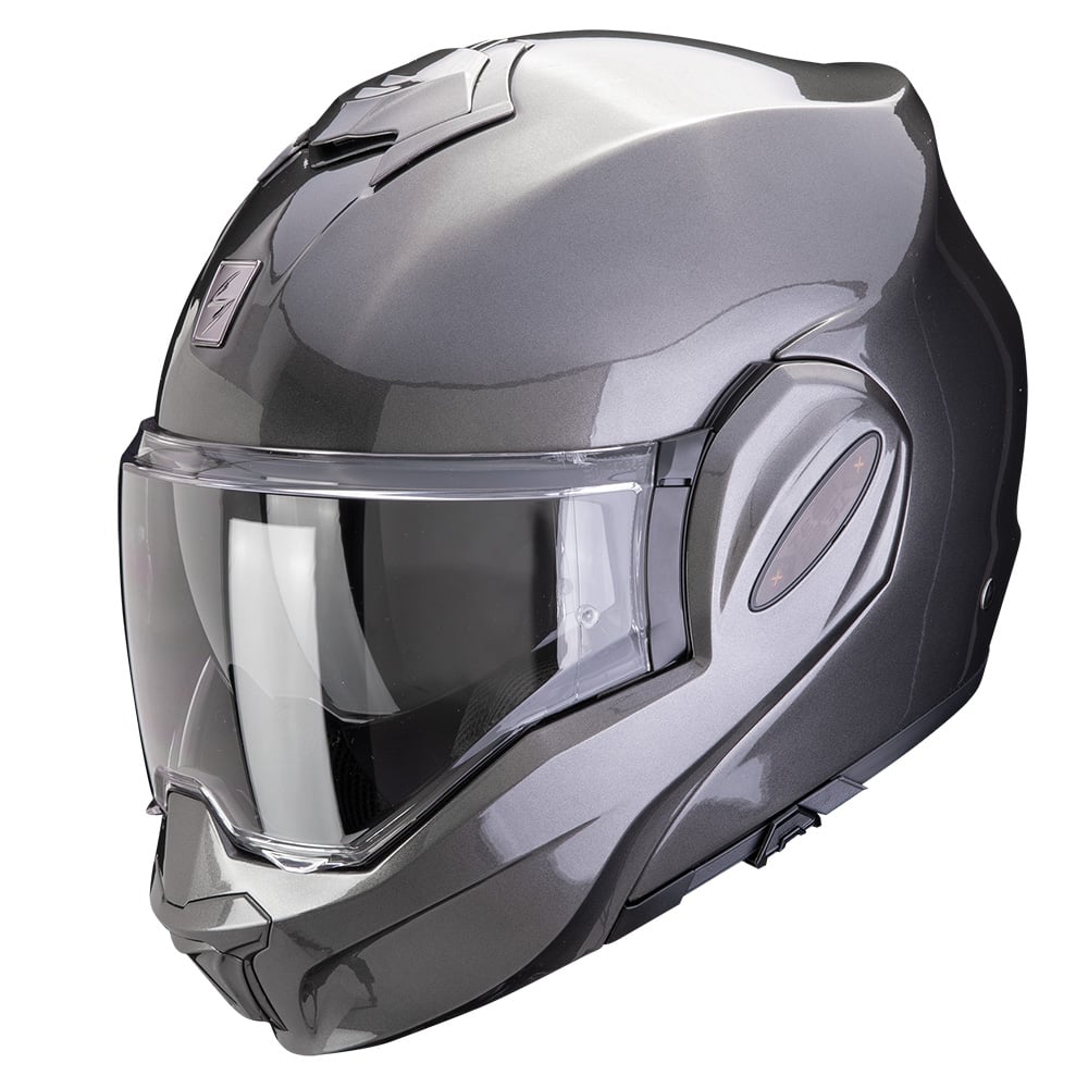 Image of Scorpion Exo-Tech Evo Pro Solid Metallic Gris Casque Modulable Taille M