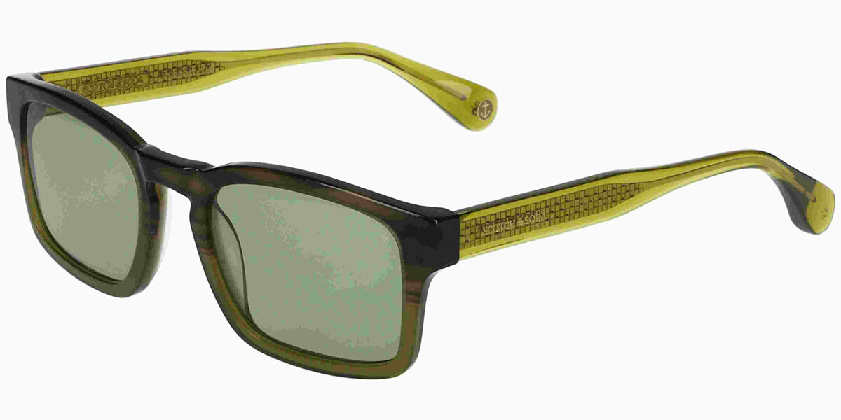 Image of Scotch & Soda 8026 517 Óculos de Sol Verdes Masculino PRT