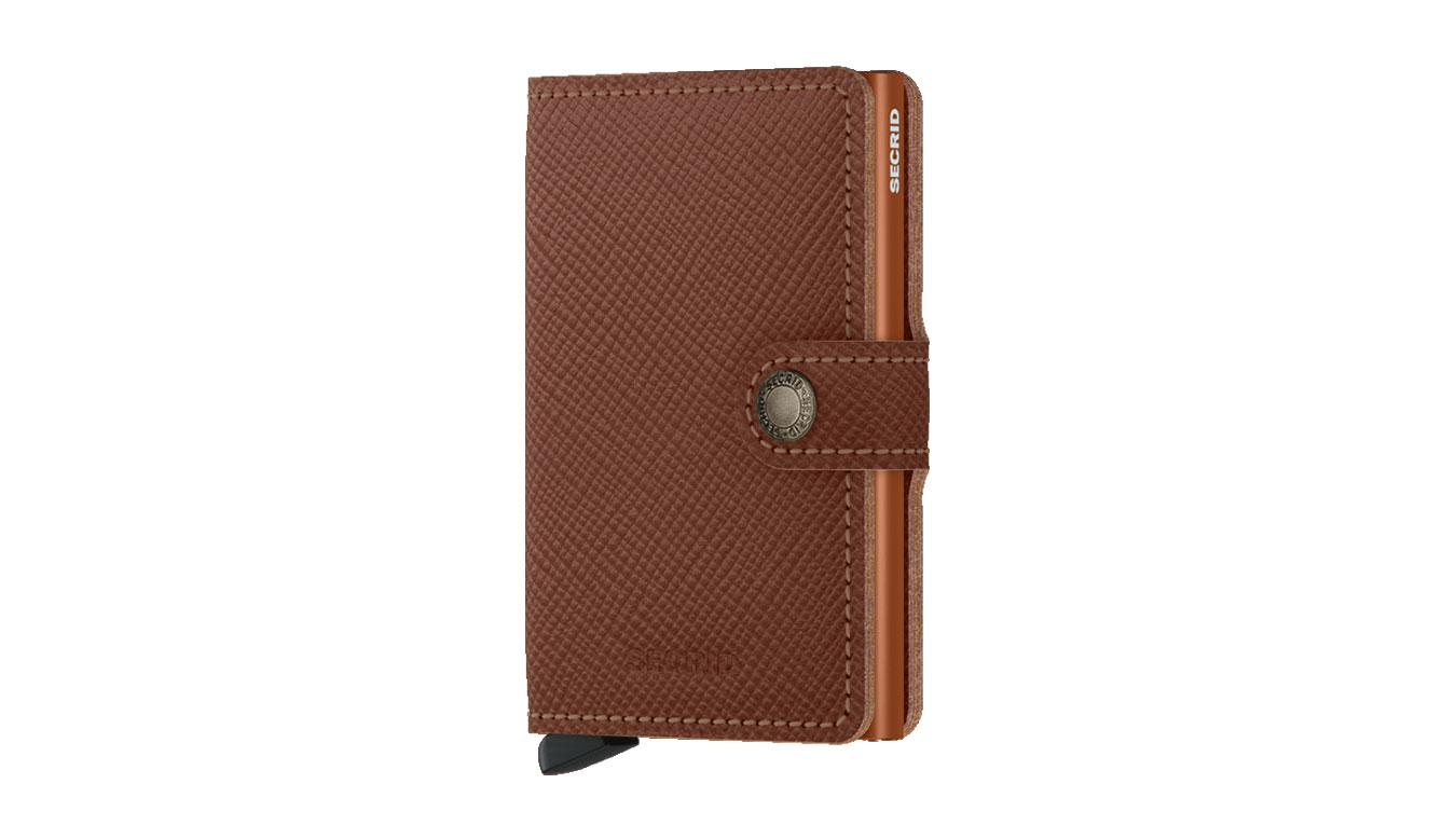 Image of Secrid Miniwallet Safiano Caramel SK