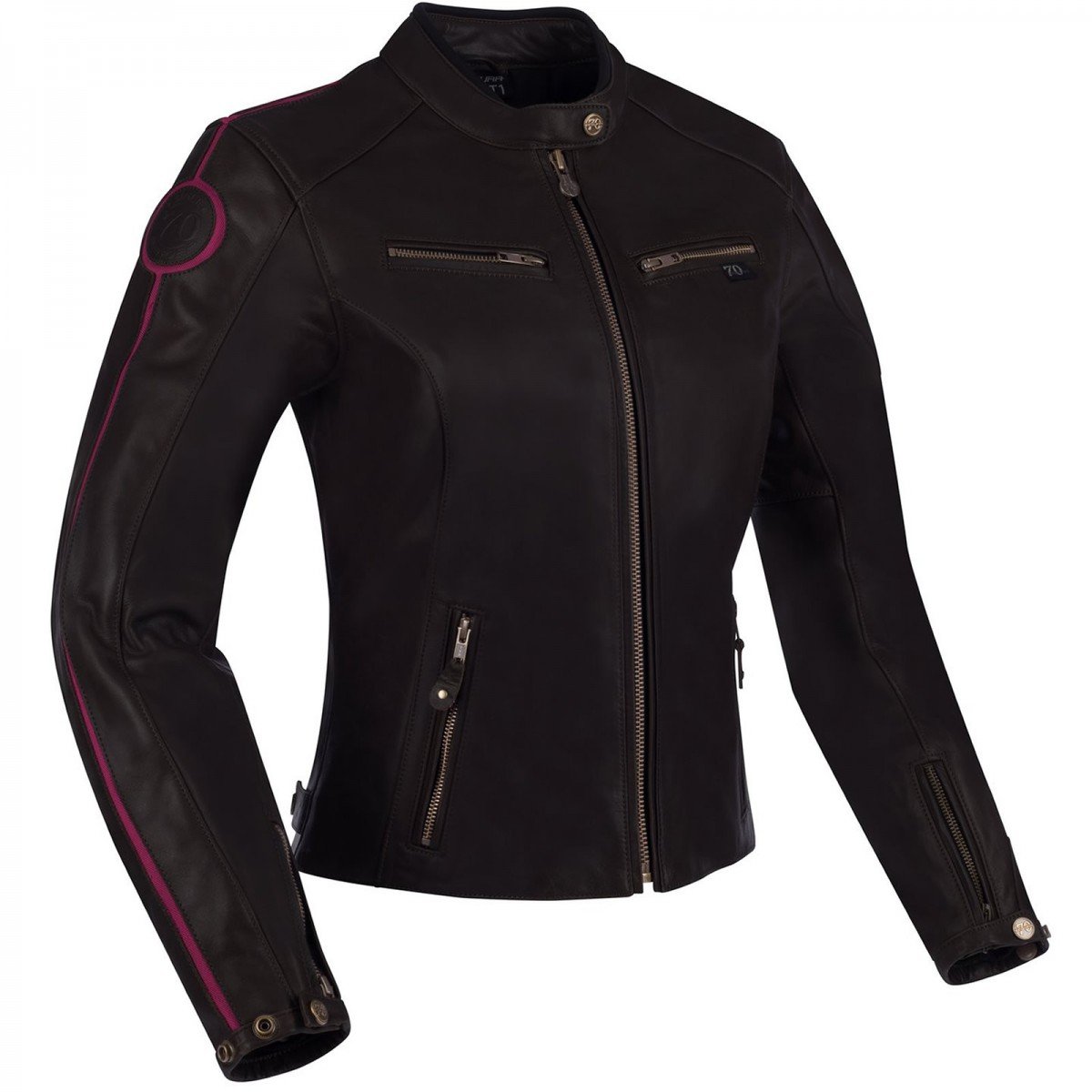 Image of Segura Lady Devon Jacket Black Burgundy Red Talla T2