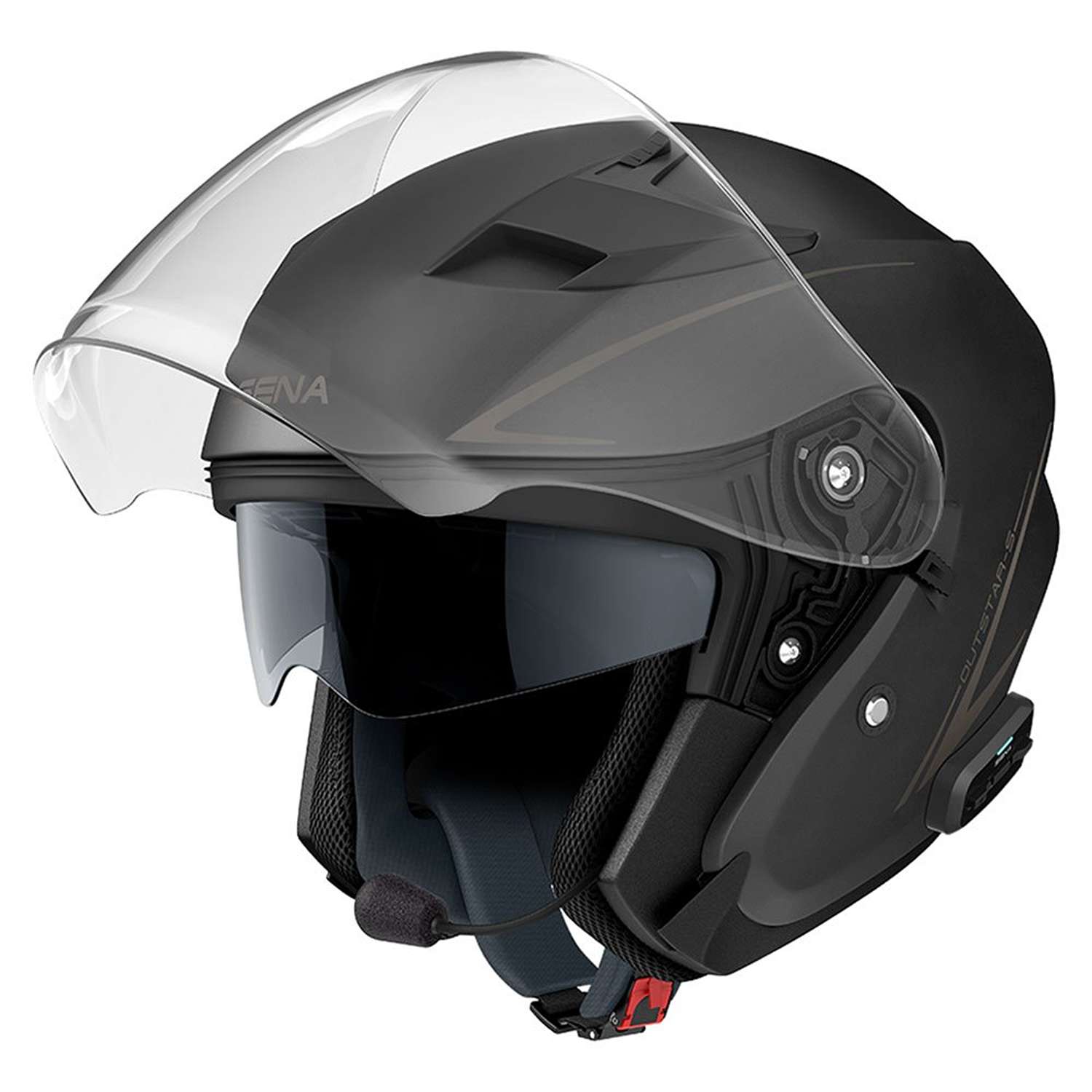 Image of Sena Helmet Outstar S Matt Black Size L EN