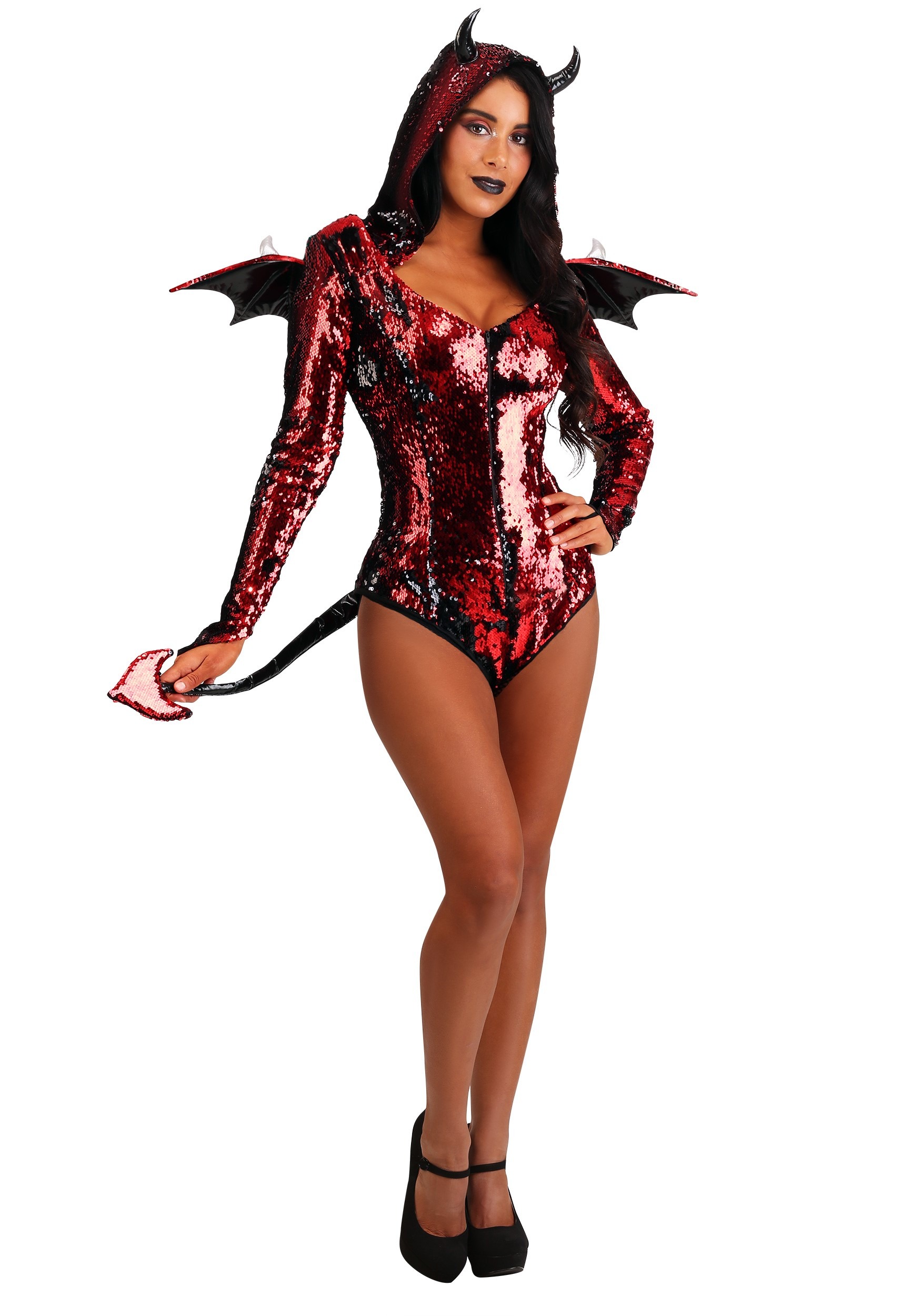 Image of Sequined Devil Women's Costume ID FUN6380AD-L