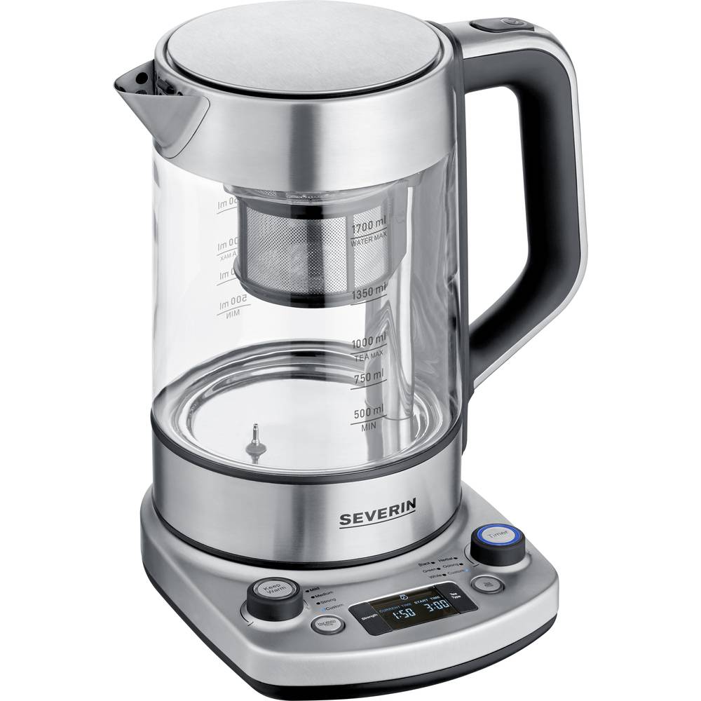 Image of Severin 3422 Kettle cordless Overheat protection Stainless steel (brushed)