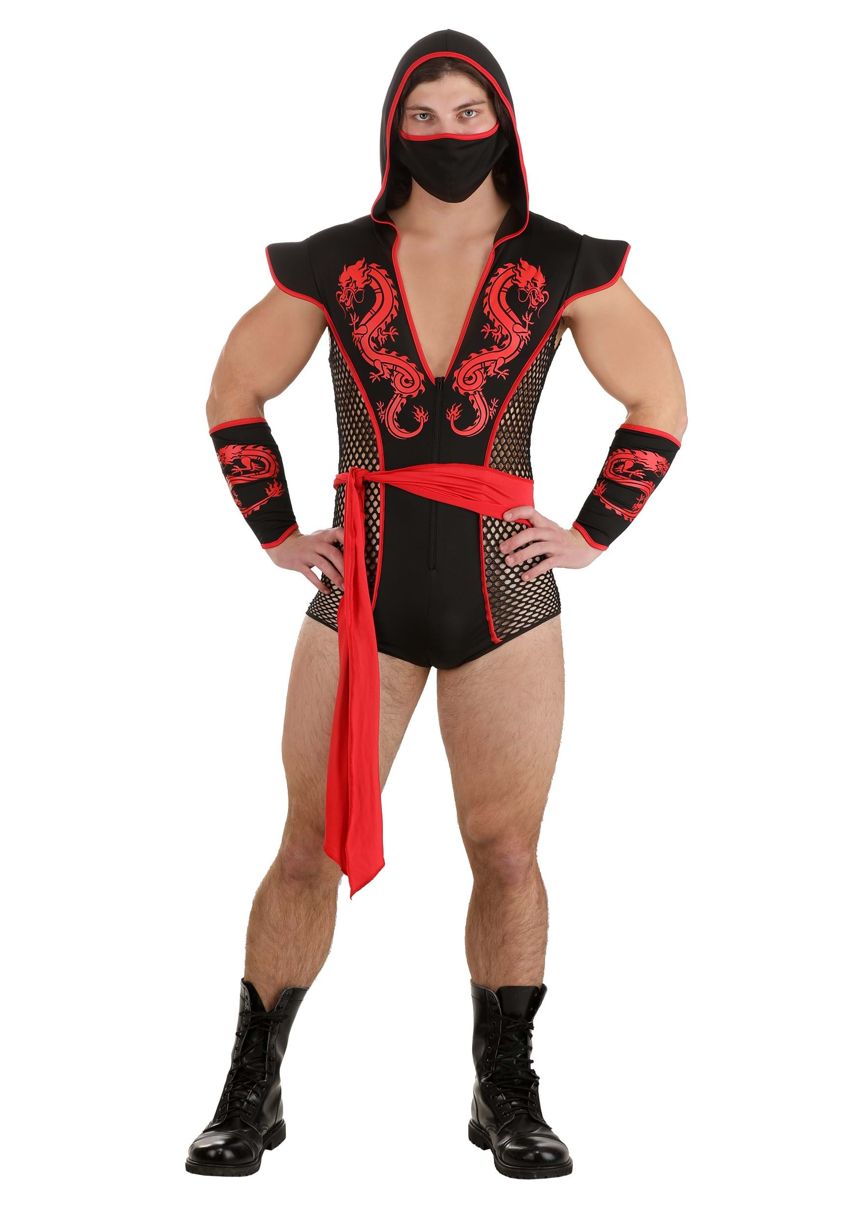 Image of Sexy Dragon Ninja Men's Costume ID FUN5299AD-S