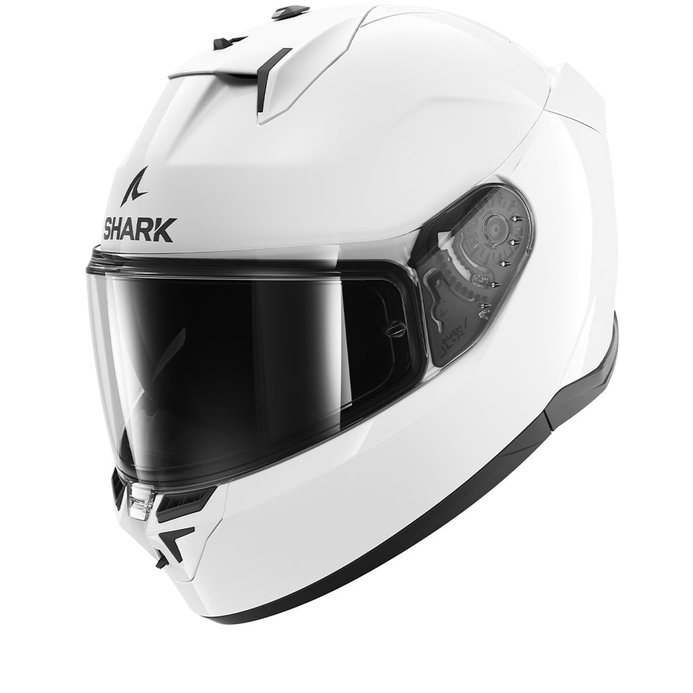 Image of Shark D-Skwal 3 Blank White Azur WHU Full Face Helmet Talla M