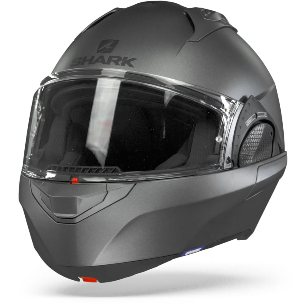 Image of Shark Evo GT Blank Mat Anthracite Modular Helmet Size KS ID 3664836517230