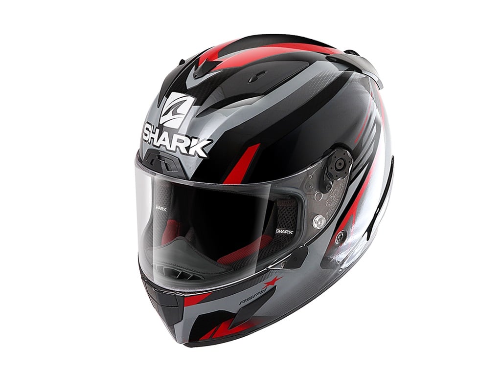 Image of Shark Race-R Pro Aspy Black Anthracite Red KAR Full Face Helmet Size XS ID 3664836471983