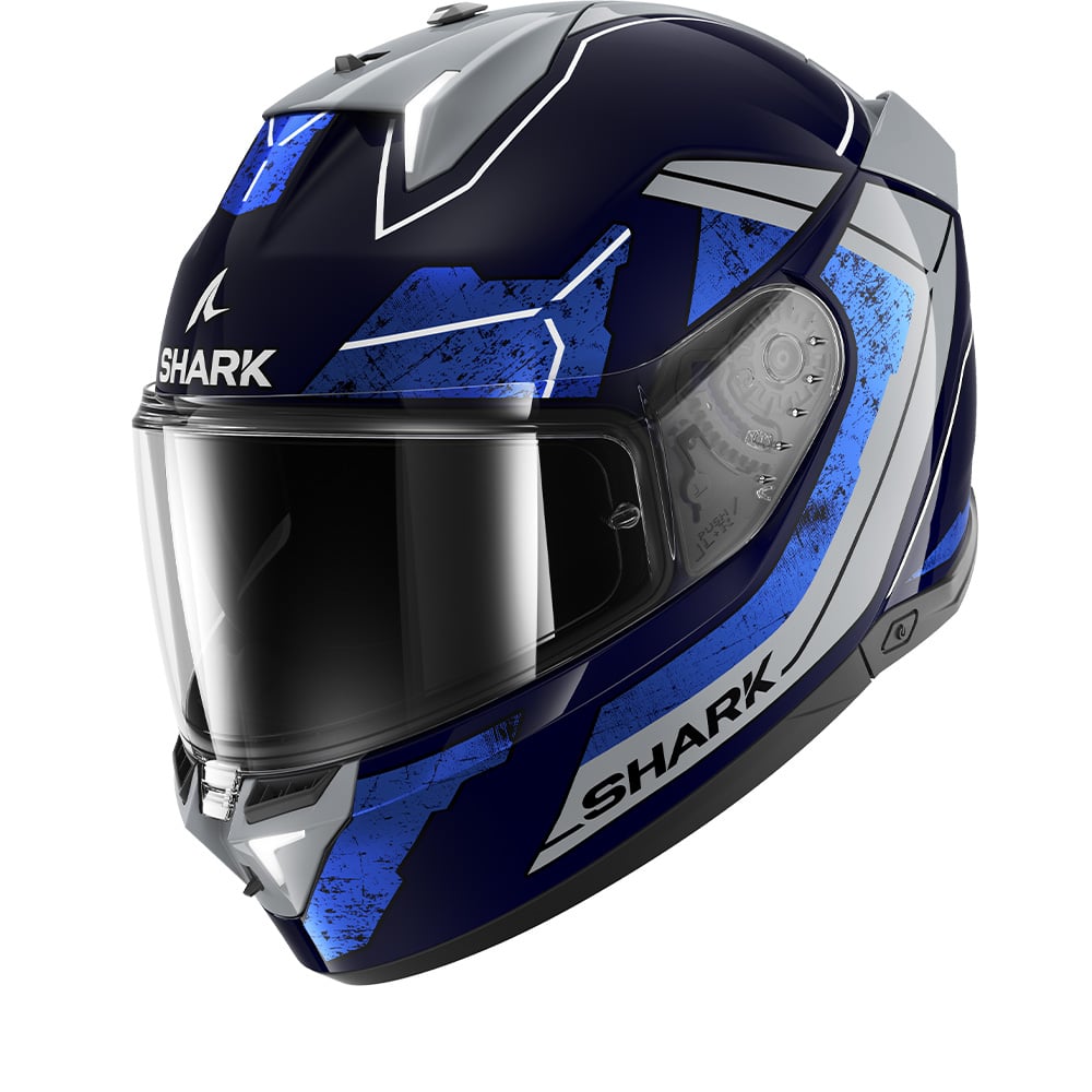 Image of Shark SKWAL i3 Rhad Blue Chrom Silver BUS Full Face Helmet Size L EN