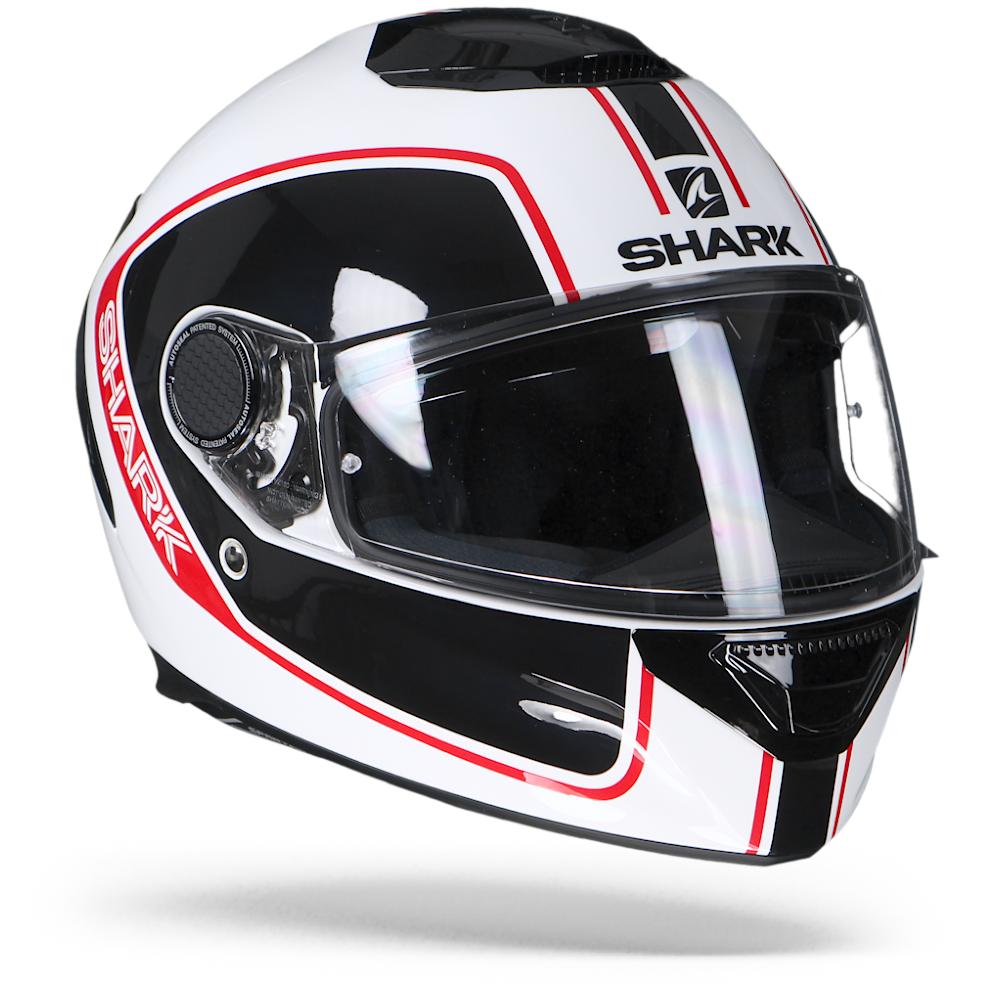 Image of Shark Spartan 12 Priona WKR White Black Red Full Face Helmet Size 2XL ID 3664836110462