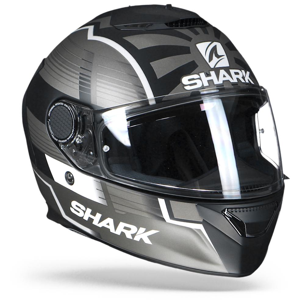Image of Shark Spartan 12 Zarco Malaysian GP KAS Matt Black Silver Full Face Helmet Size S ID 3664836107042