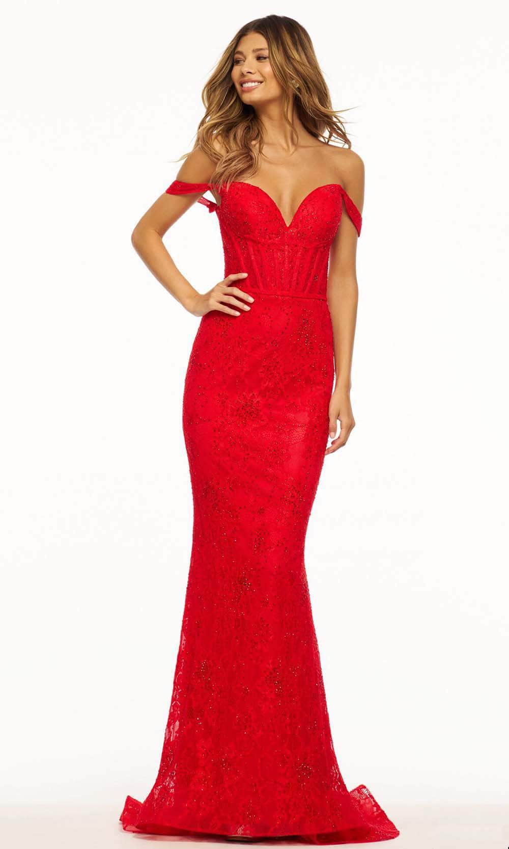 Image of Sherri Hill 56033 - Lace Corset Gown