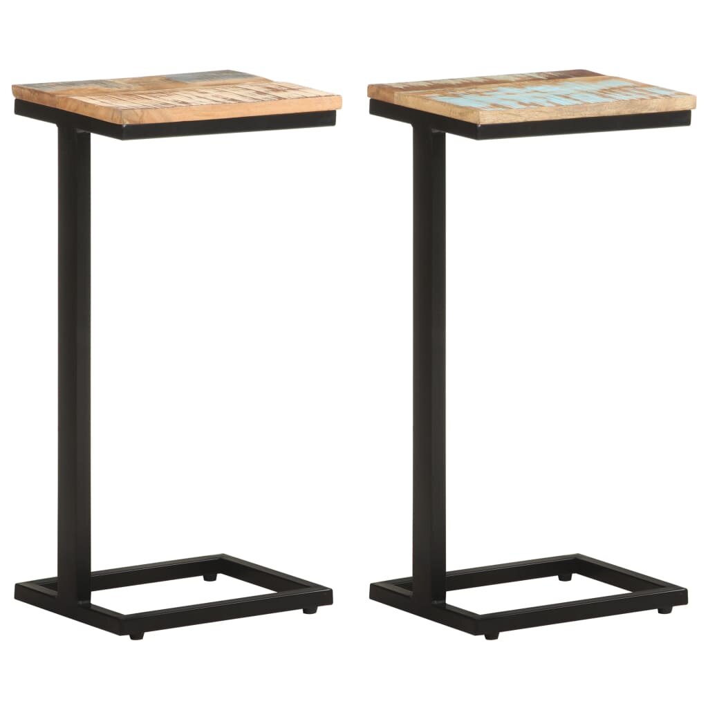 Image of Side Tables 2 pcs 124"x96"x254" Solid Reclaimed Wood