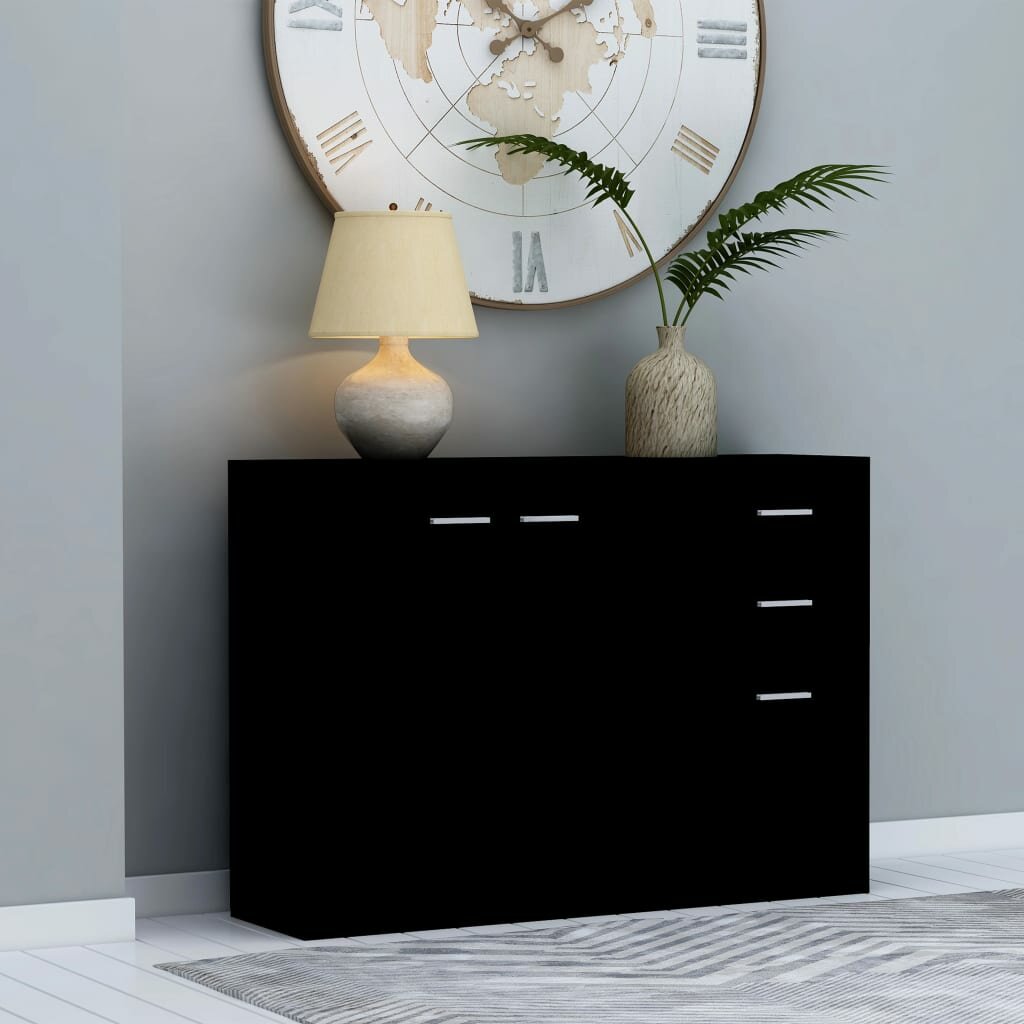 Image of Sideboard Black 413"x118"x295" Chipboard