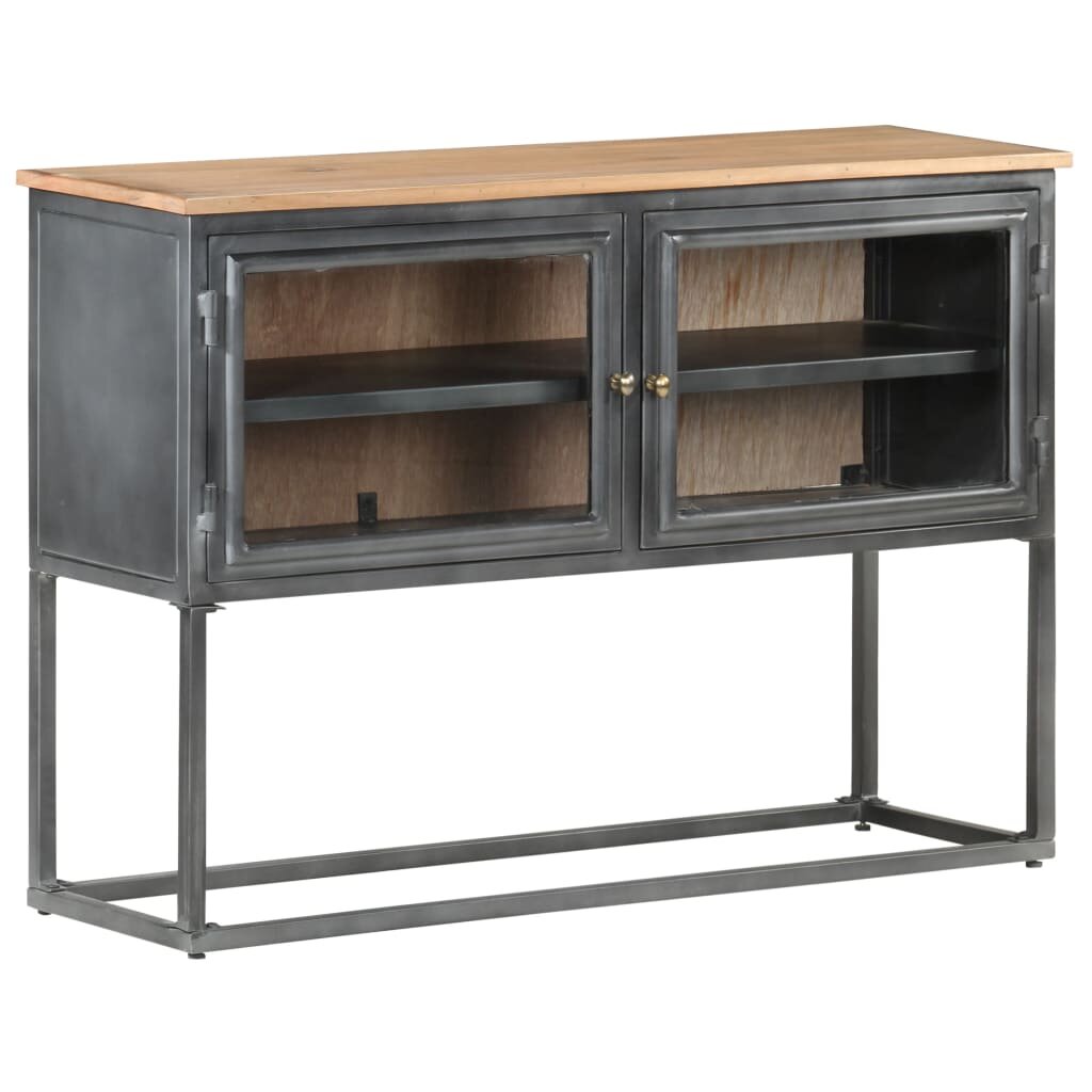 Image of Sideboard Gray 394"x118"x276" Solid Acacia Wood