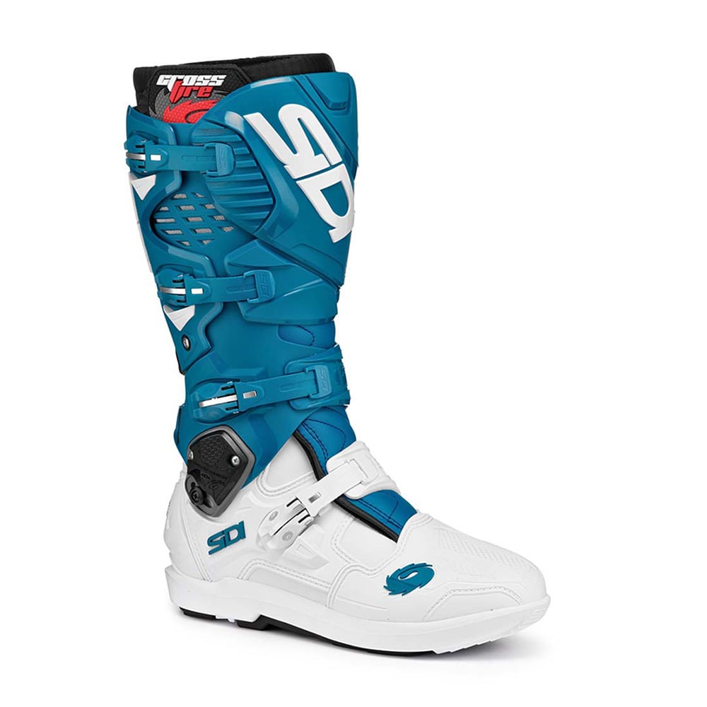 Image of Sidi Crossfire 3 SRS MX Boots White Petrol Größe 44