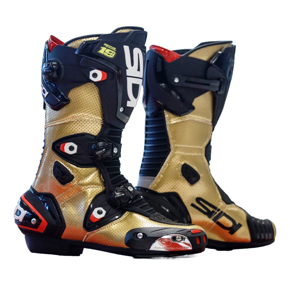 Image of Sidi MAG-1 Air Bautista Limited Edition Racing Boots Gold Black Size 39 EN