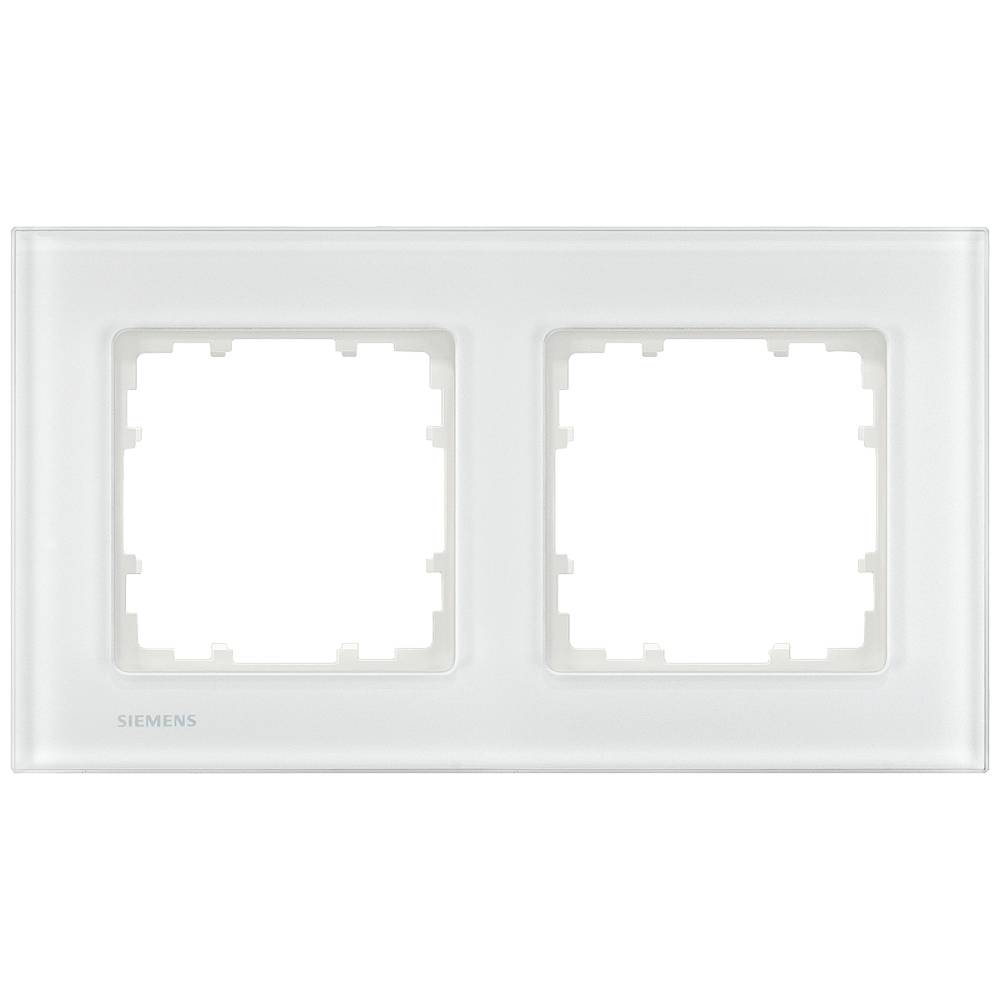 Image of Siemens Switch product range 2x Frame Delta White 5TG12021