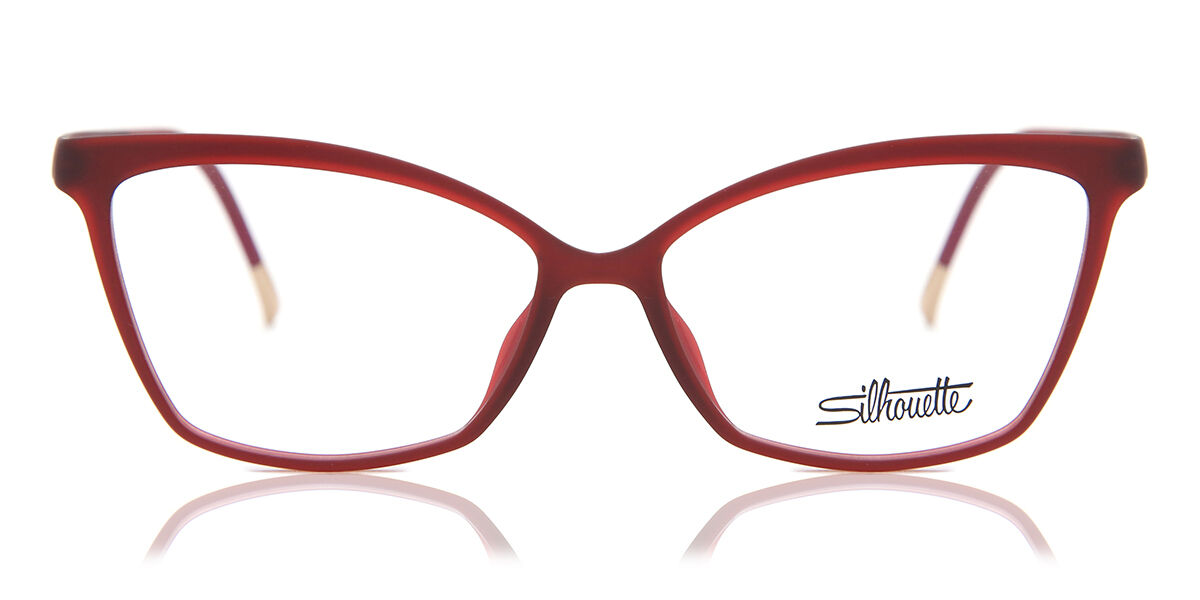 Image of Silhouette Eos View 1597 3030 Óculos de Grau Vermelhos Masculino PRT