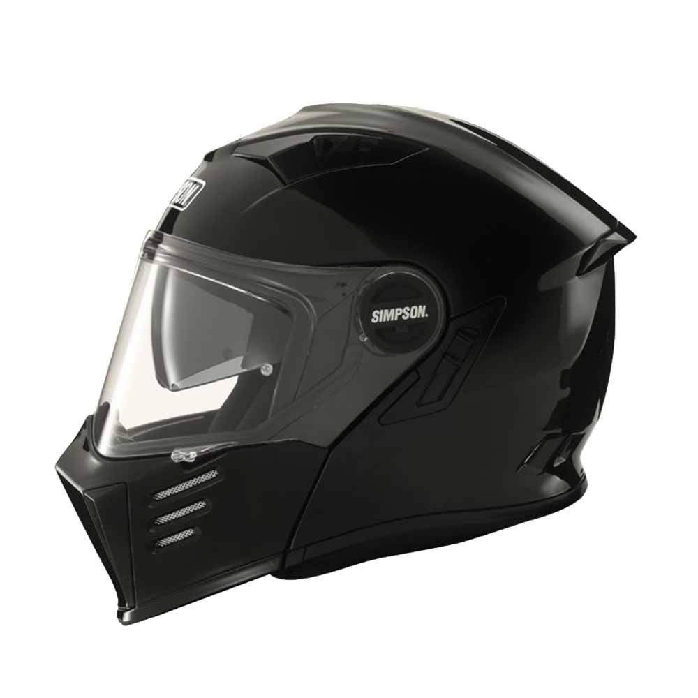 Image of Simpson Darksome Black Metal ECE2206 Modular Helmet Taille 2XL