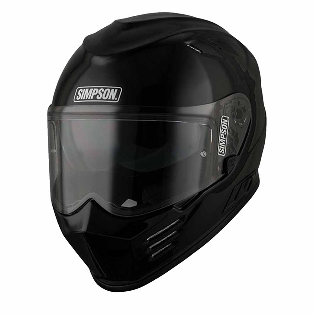 Image of Simpson Venom Black Metal ECE2206 Full Face Helmet Size M ID 7640174190874