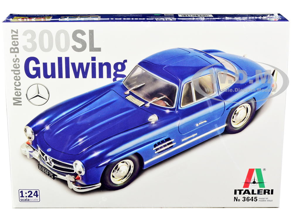 Image of Skill 3 Model Kit Mercedes Benz 300 SL Gullwing 1/24 Scale Model by Italeri