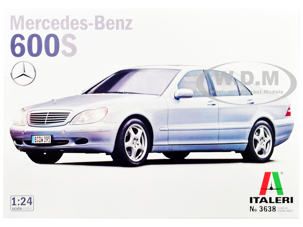 Image of Skill 3 Model Kit Mercedes Benz 600S 1/24 Scale Model by Italeri