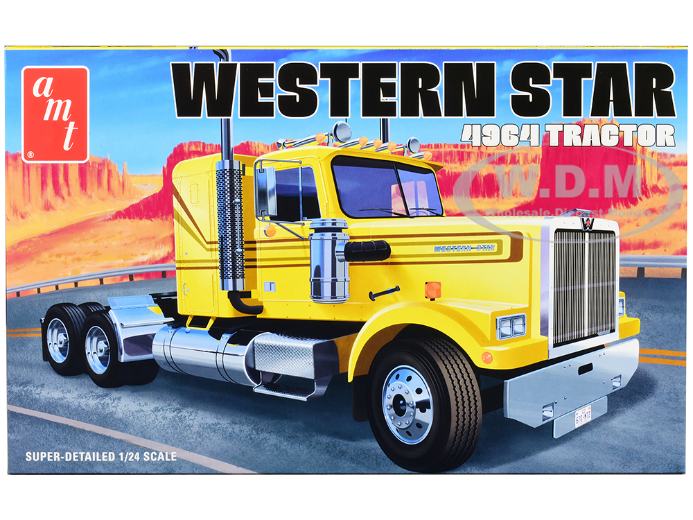 Image of Skill 3 Model Kit Western Star 4964 Truck Tractor 1/24 Scale Model by AMT