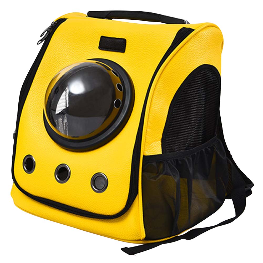 Image of Small Beast Star Space Capsule Pet Carrier Backpack Portable Foldable Breathable Transparent For Outdoor Use