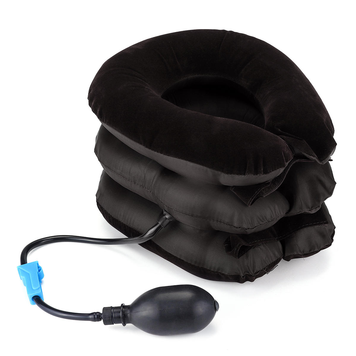 Image of Soft Air Inflatable Pillow Cervical Neck Head Pain Relief Traction Support Brace Device