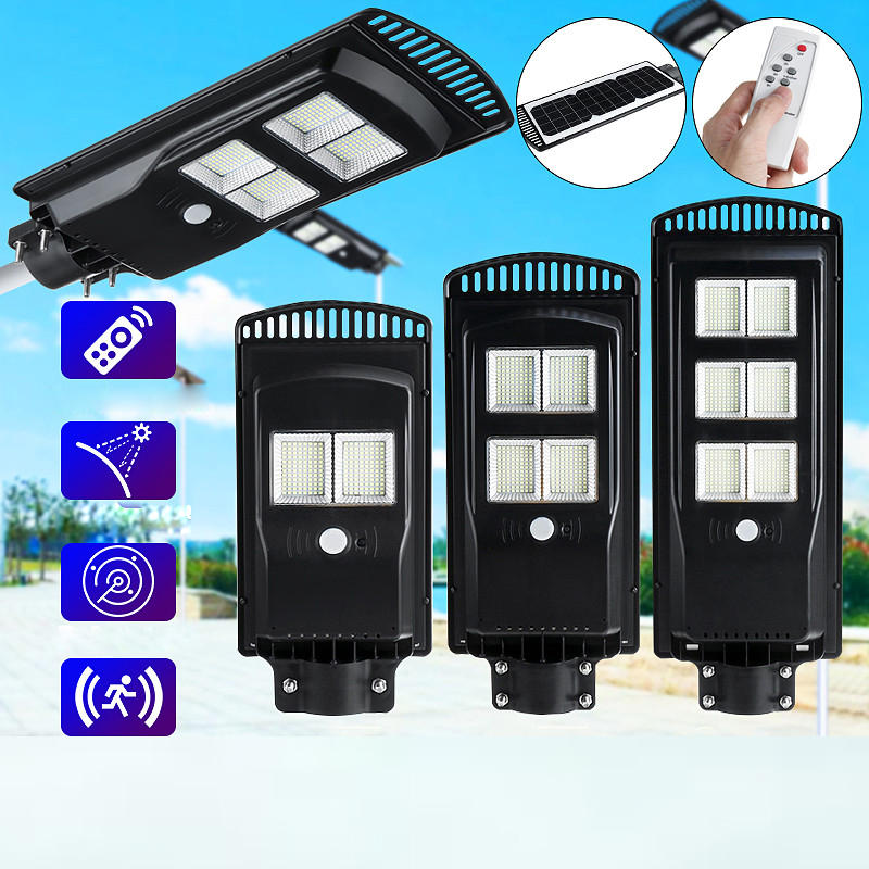 Image of Solar Panel 192/384/576LED Wall Street Light Outdoor Garden Lamp wirh Remote Controller