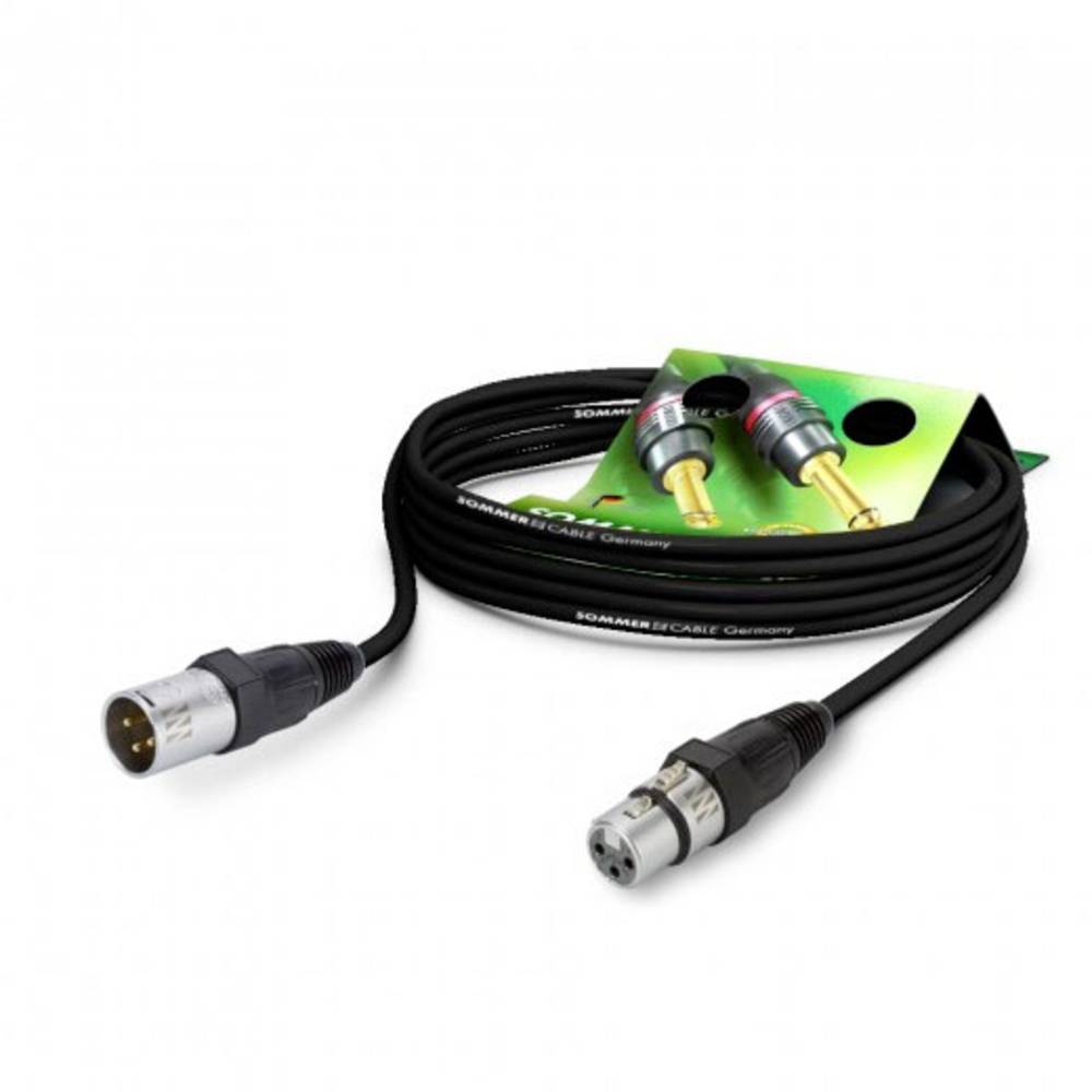 Image of Sommer Cable GA1B-1000-SW-SW XLR Cable [1x XLR socket 3-pin - 1x XLR plug 3-pin] 1000 m Black