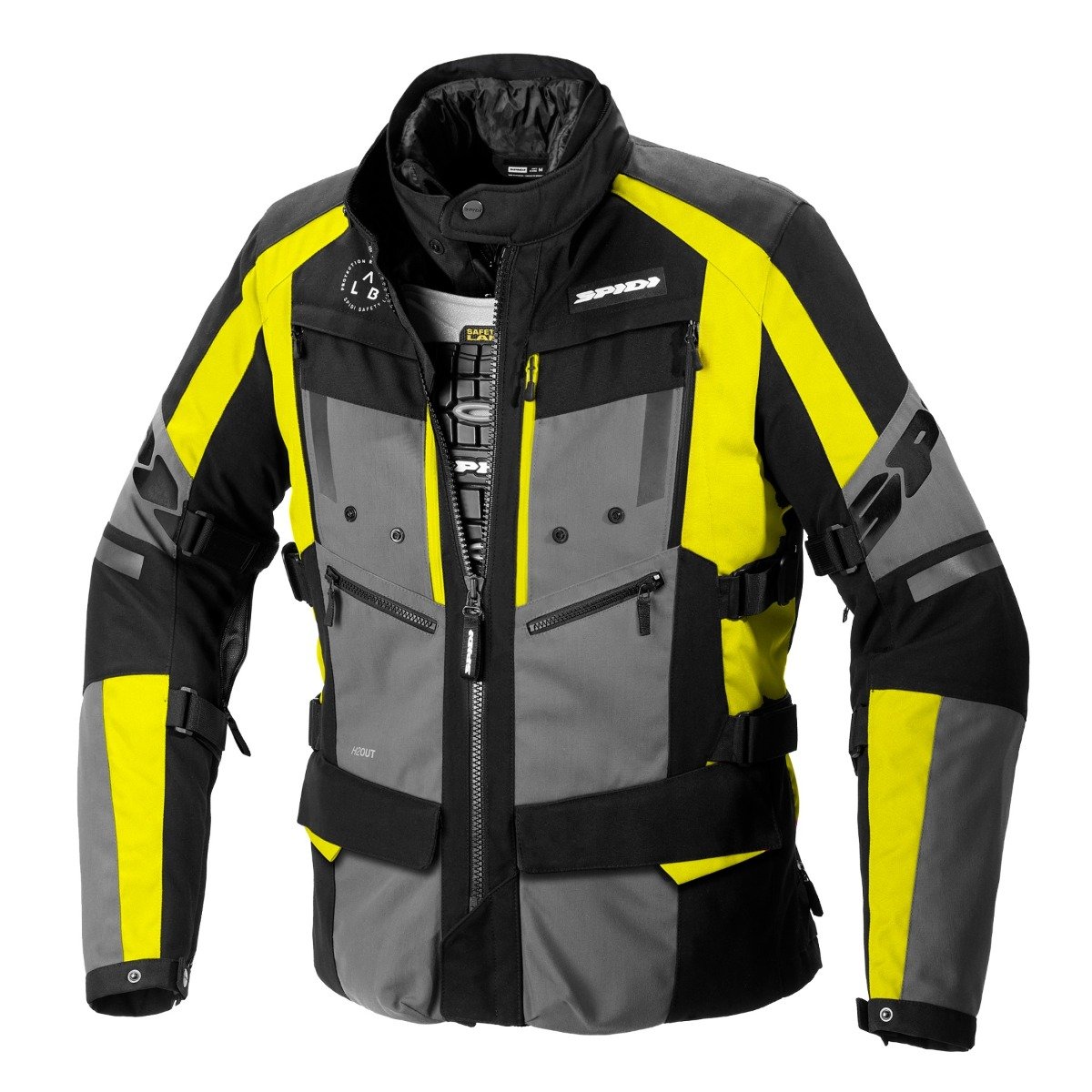 Image of Spidi 4 Season Evo Fluo Gelb CE Jacke Größe 3XL