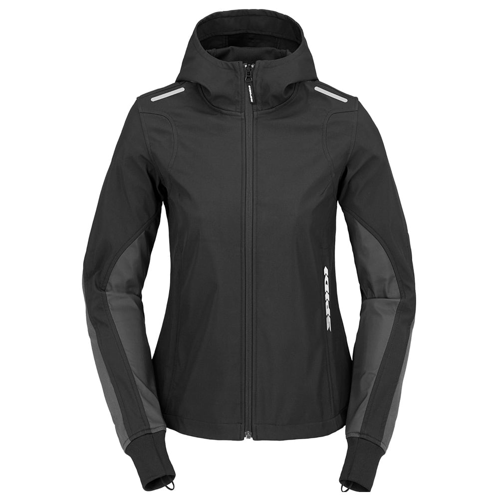 Image of Spidi Armor Hoodie Lady Light Black Talla M