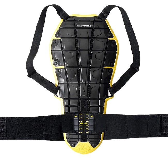 Image of Spidi Back Warrior Evo Black Yellow