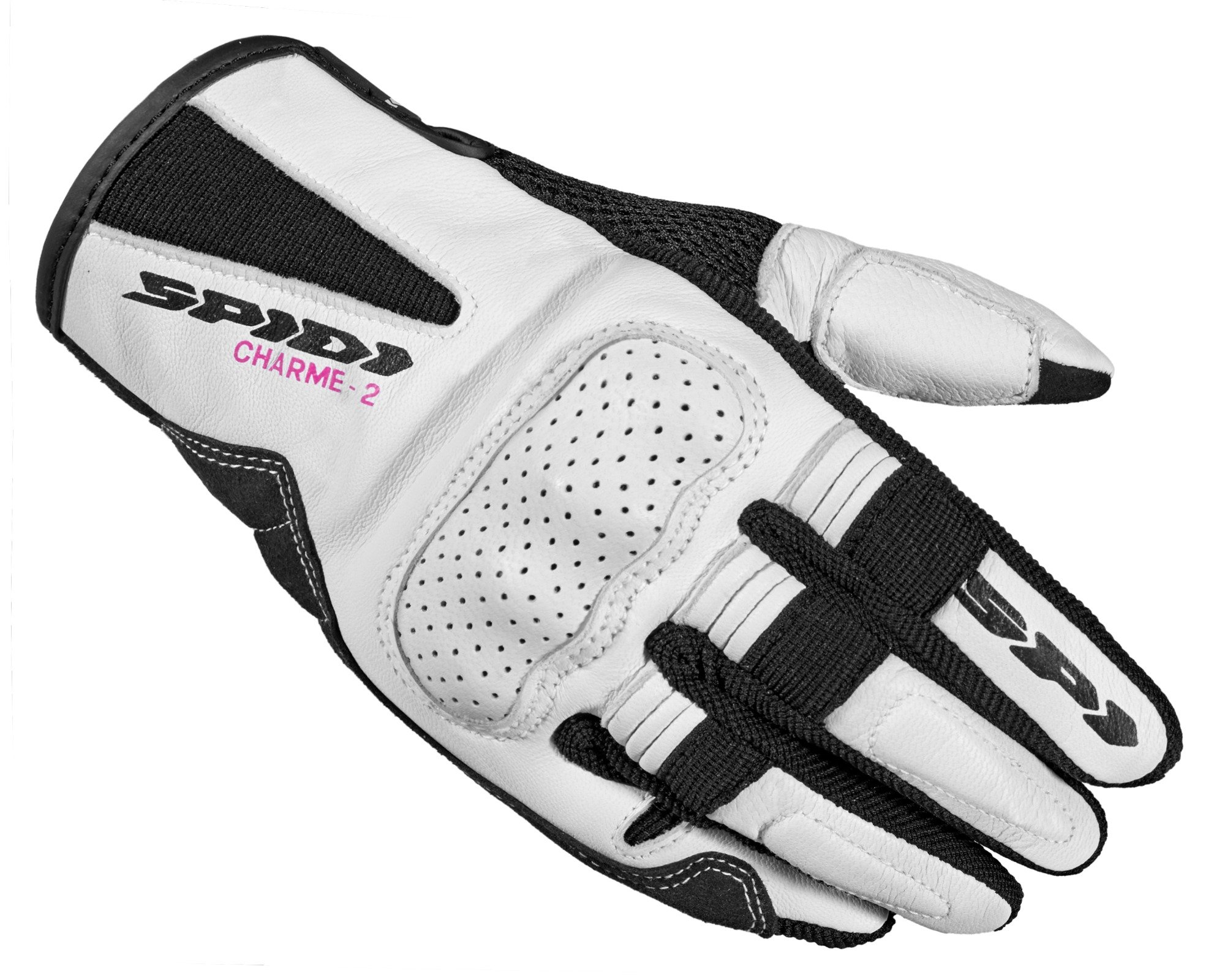 Image of Spidi Charme 2 Noir Blanc Gants Taille XL