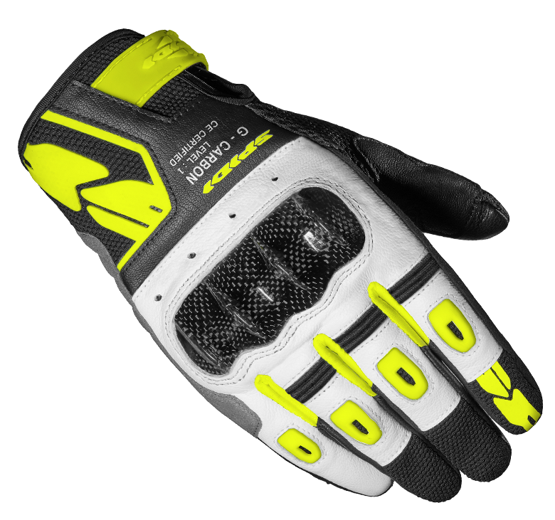 Image of Spidi G-Carbon Lady Jaune Fluo Gants Taille S